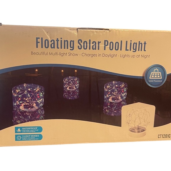 Floating Solar Pool Light Waterproof Multi Light Show - Picture 1 of 6